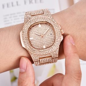 Rose gold diamond Patek watch